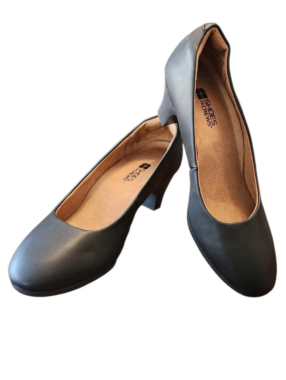 Women Shoe For Crews Olivia Water/Slip-Resistant Heel Dress Work Comfy Black 9.5